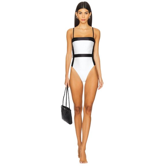 PQ X Haleyy Baylee Haley Belted One Piece in Milano Medium Womens Swimsuit - Picture 3 of 13
